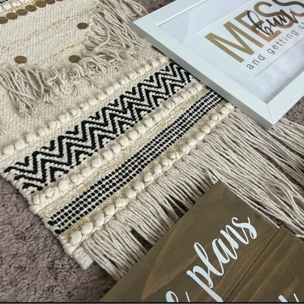 BOHO Room‎ Decor Bundle Gold Warm Colors Wall Decor